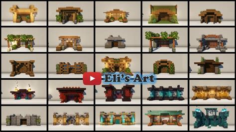 25 Minecraft Double Doorway and Entrance Design Ideas : r/Minecraftbuilds