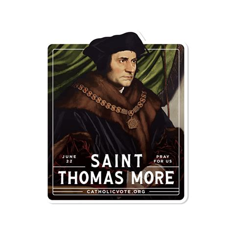 St. Thomas More Sticker – CatholicVote