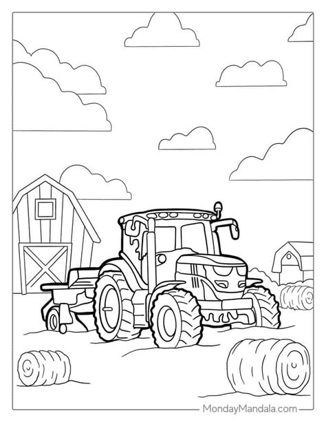 Printable Tractor Coloring Pages