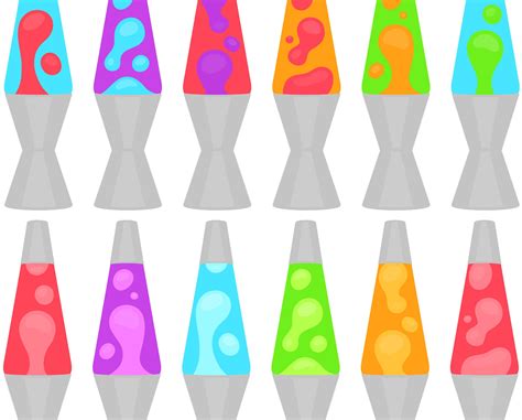 Lava Lamp Clipart Retro Hippie 70's Groovy Lava Lamps | Etsy