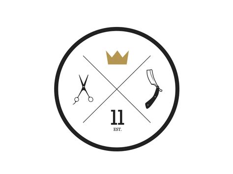 Golden Crown Barbershop emblem by Zac Keeler on Dribbble