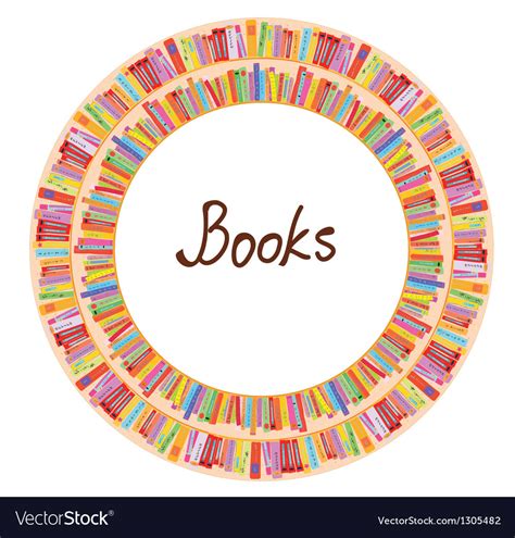 Book frame circle design Royalty Free Vector Image