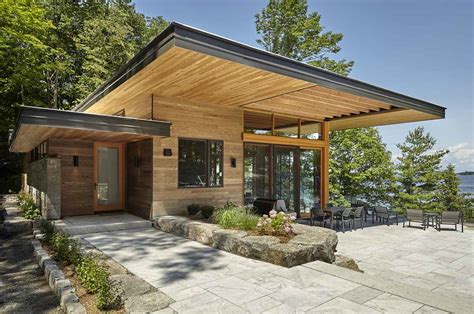 A Stylish Pair Of Modern Cottages Lost Among The Beautiful Canadian Landscape