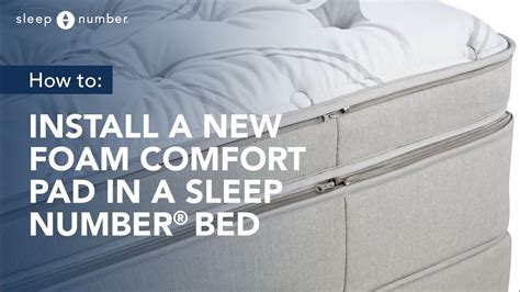 How to Open your Sleep Number Bed and Install a Foam Comfort Pad - YouTube