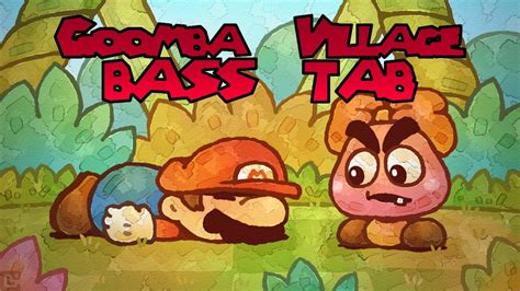 BASS TAB - Paper Mario - Goomba Village - YouTube