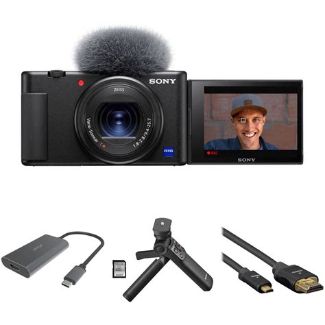 Sony ZV-1 Digital Camera with Home Streaming Kit (Black) B&H