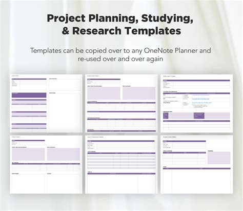 Student Planner Onenote Templates Pack, One Note Academic Templates ...