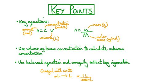 Lesson: Titration Calculations | Nagwa