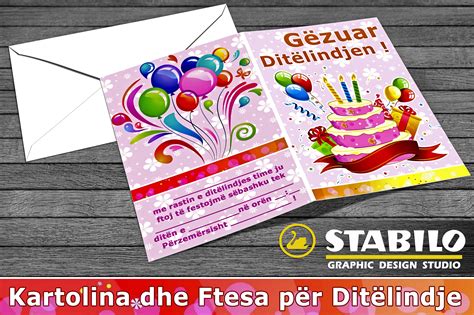 Gezuar Ditelindjen - Kartolina - Ftesa | Graphic design, Design model ...