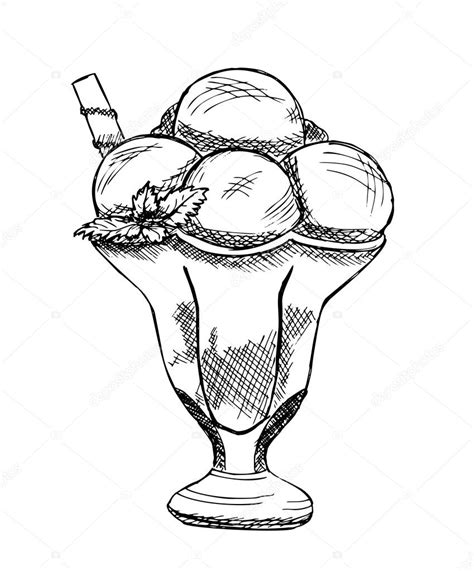 Ice Cream Scoop Drawing at GetDrawings | Free download