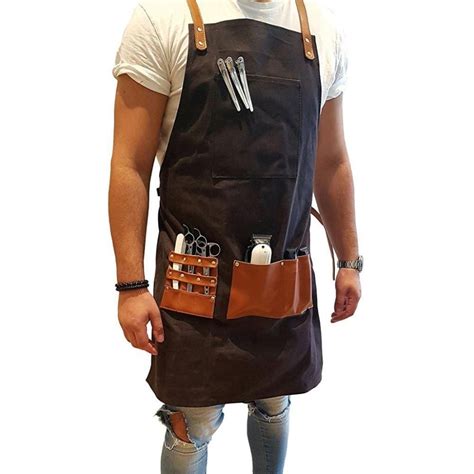 Barber PRO Barber's Apron Dark Charcoal - FineShave | Barber apron, Apron, Barber