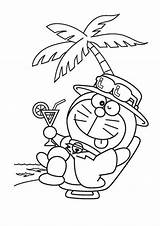 Doraemon Easy Coloring Page Pages sketch template