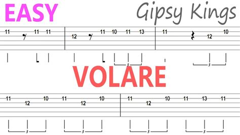 Gipsy Kings - Volare Guitar Solo Tab+BackingTrack - YouTube