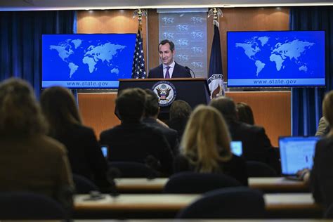 US State Department Press Briefing with new Spokesperson Matt Miller ...