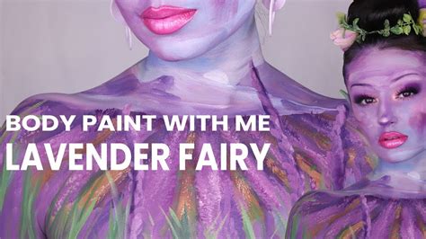 Body Paint with Me! Calming Lavender Fairy Makeup Tutorial - YouTube