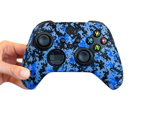 Blue Digital Camo -Minecraft Xbox Series X/S silicone controller skin ...