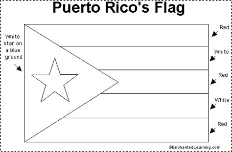 Puerto Rico Flag Printout - EnchantedLearning.com