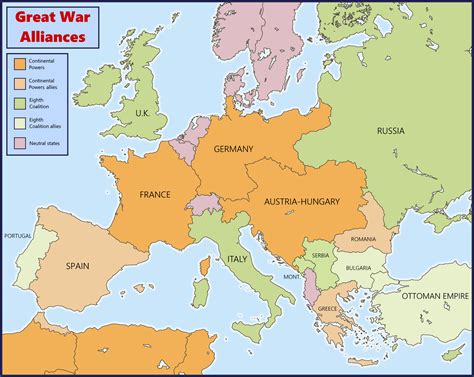 Map of the Alliances of the Great War [Weird WW1] : imaginarymaps