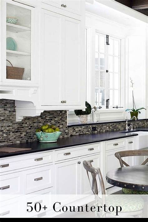 Kitchen Backsplash Ideas Black Granite Countertops