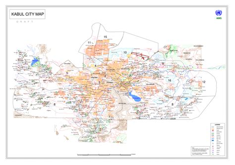 Extremely detailed map of Kabul city, including police districts and neighborhoods : AfghanCivilwar