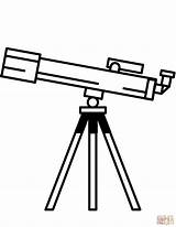 Telescope Coloring Page At GetDrawings  Free Download sketch template