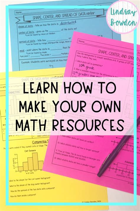 Make Your Own Math Worksheets in 5 Easy Steps - Lindsay Bowden | Math worksheets, Math blog, Math