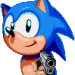 sonic with a gun Meme Generator - Imgflip