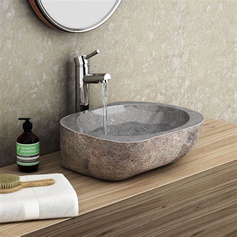 Yellow River Natural Stone Basin 0TH - YR001 | Victorian Plumbing UK in 2020 | Stone basin ...