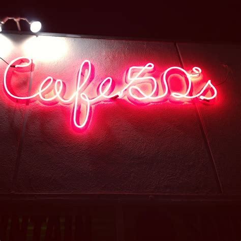 Cafe 50's | Cafe 50s, Neon signs, Cafe
