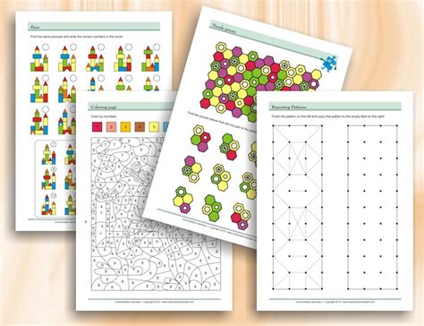 Concentration Exercises for Kids Part 1 age 6-9 43 - Etsy