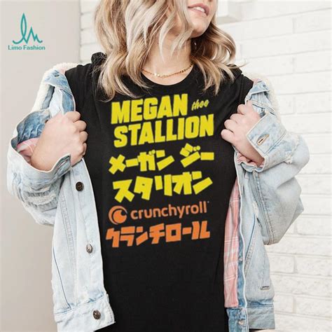 Megan thee stallion crunchyroll merch cr loves megan thee stallion shirt - Limotees