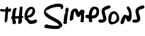 The Simpsons font download - Famous Fonts