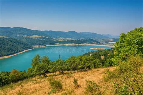 Zlatar Lake in Serbia stock image. Image of meander - 100801179