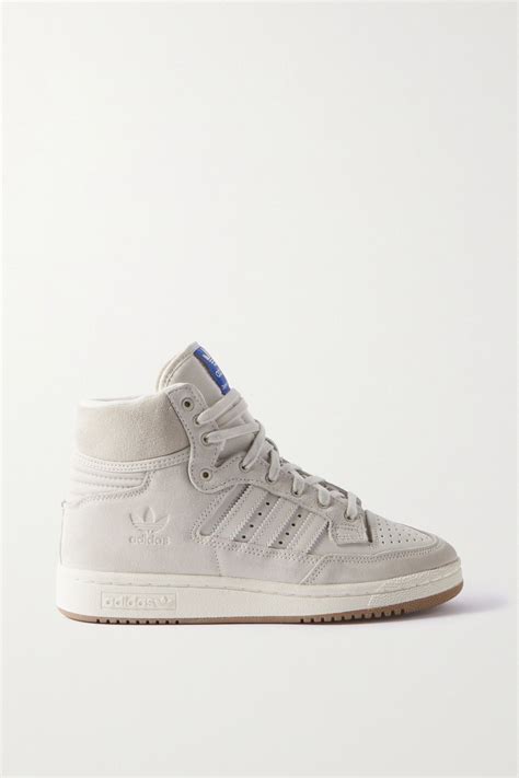 White High Top Sneakers, White High Tops, High Top Adidas, White Adidas ...