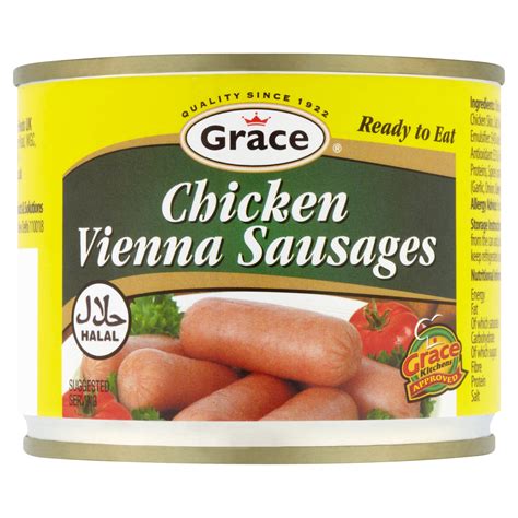 Calories in Grace Halal Chicken Vienna Sausages - Chumster