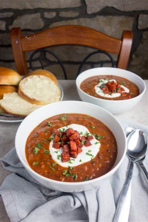 Spicy Chorizo Bean Soup - A Dash of Ginger