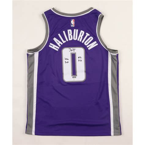 Tyrese Haliburton Signed Kings Jersey Inscribed "2020 Draft" & "#12 ...