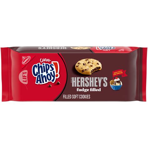 CHIPS AHOY! Chewy Hershey's Fudge Filled Soft Cookies, 9.6 oz - Walmart.com