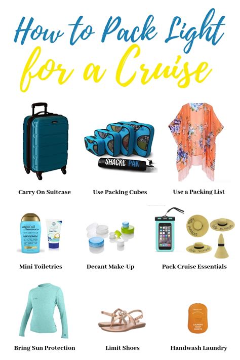 10 Tips for Packing Light for a Cruise - Cruise Packing Tips