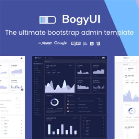 BogyUI Bootstrap Admin Dashboard Template Dashboard Template, Website Design Inspiration ...