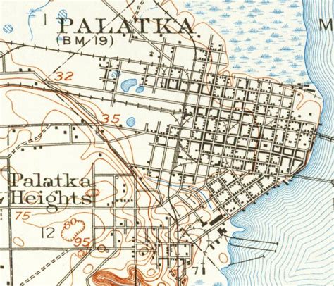 Map of Palatka, 1915, Florida