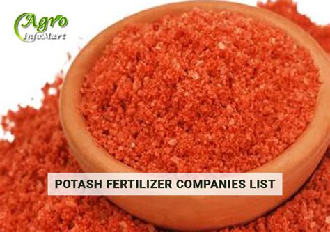 Potash Fertilizer Manufacturers Companies In India