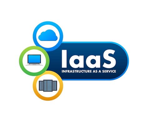 Premium Vector | Iaas infrastructure as a service cloud technology cloud storage icon vector ...