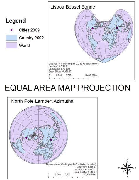 GIS Fall 2012: MAP PROJECTIONS: Conformal, Equidistant, and Equal Area