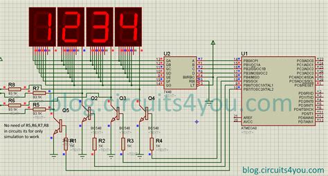 Seven Segment Display Circuit Diagram