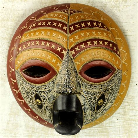 UNICEF Market | Hand Made Wood and Aluminum African Mask from Ghana ...