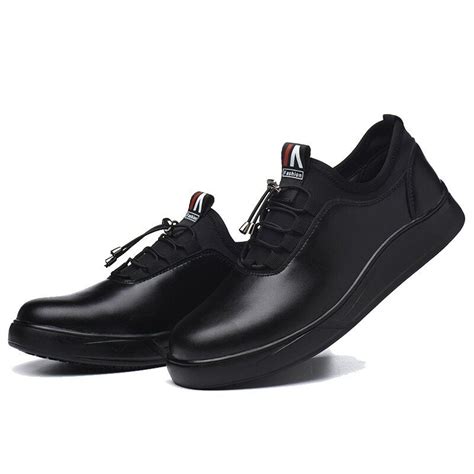 men casual kitchen worker dress shoes natural leather chef shoe non ...