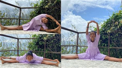 Ankita Konwar flaunts muscle flexibility with split stretching exercises at home | Health ...