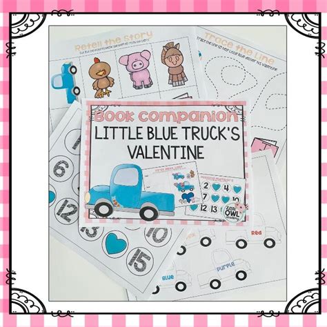 Little Blue Truck's Valentine Book Companion Valentine's Day Preschool ...