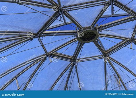 Glass roof of greenhouse. stock image. Image of shape - 283455391